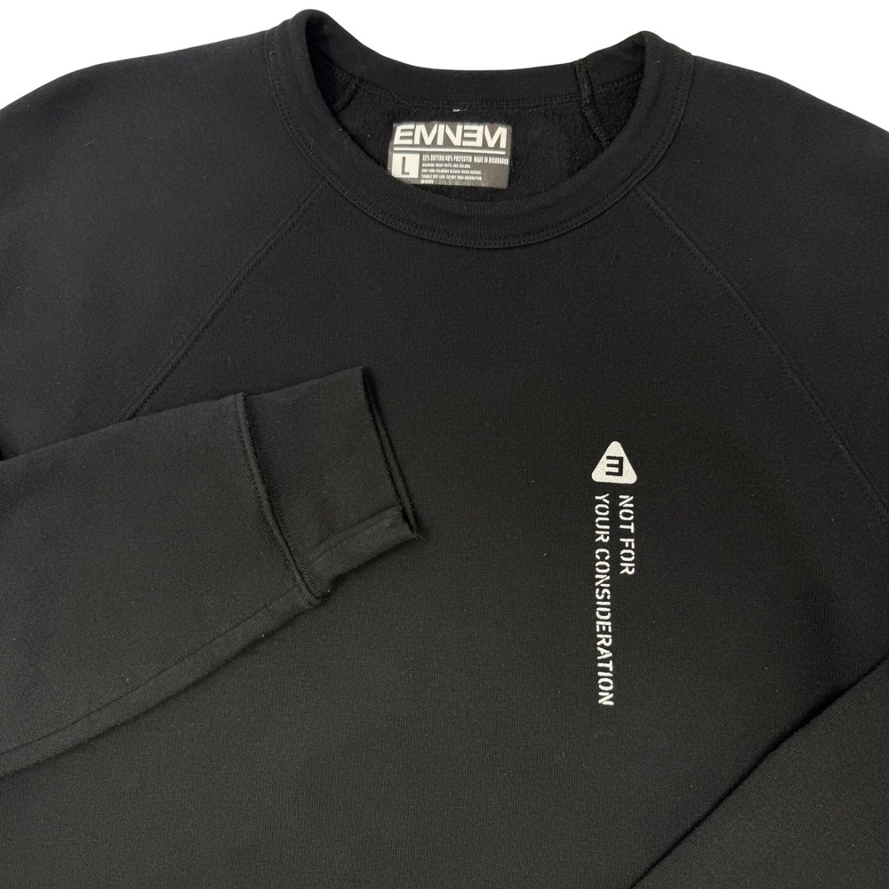 Eminem Kamikaze Not For Your Consideration Black Sweatshirt Mens Large Kanji X